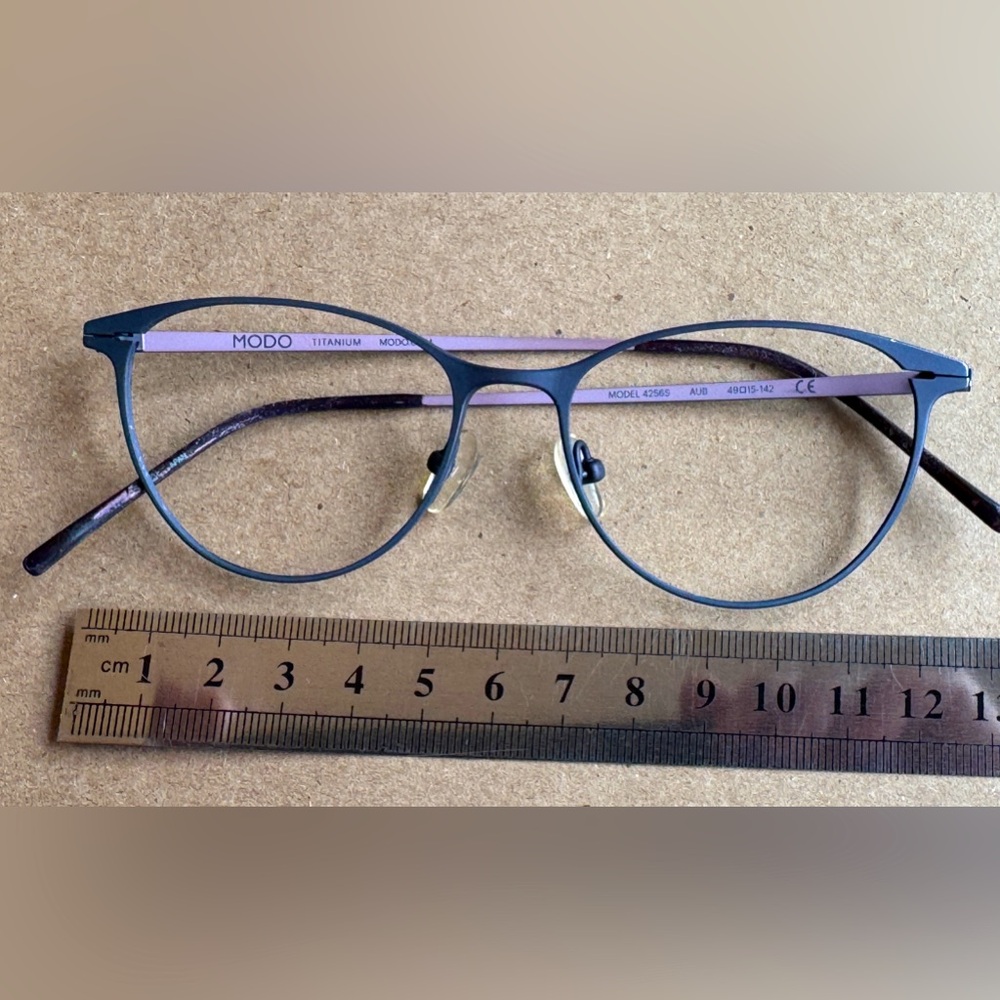 Modo Titanium eyeglasses frame.